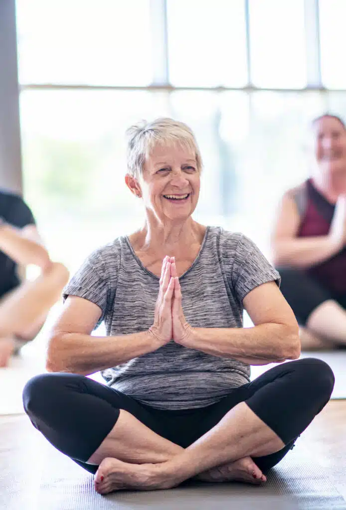Cours de yoga en centre sportif